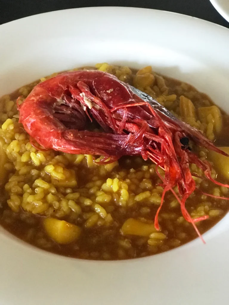 Arroz meloso de carabinero, uno de los platos de la cocina de La Regenta